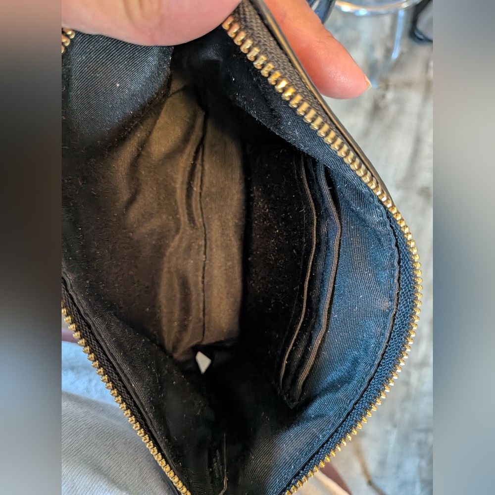 Coach Signature Black and Brown Wristlet - Picture 3 of 7